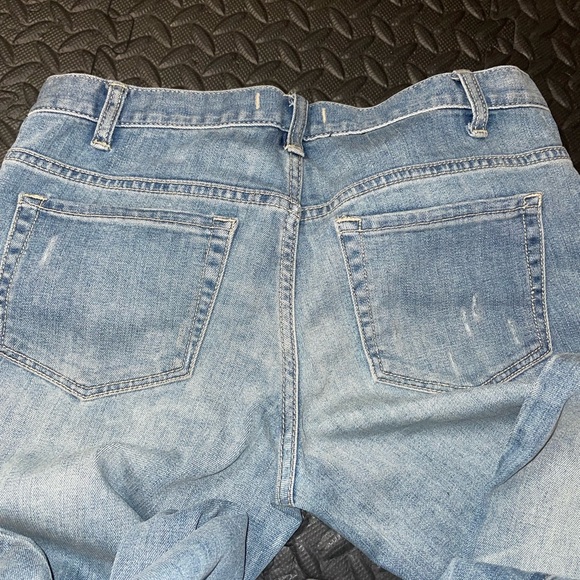 Free People Distressed Light Wash Boyfriend Jeans Size 26 - Picture 7 of 10